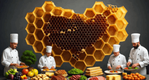 Uso del panal para crear platos emblemáticos en los restaurantes