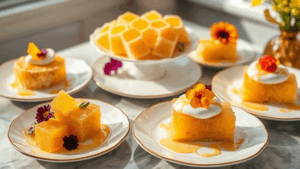 Dulzura natural: el arte del panal en postres gourmet