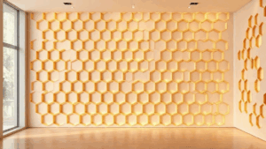 Cómo los patrones de panal influyen en la identidad visual y la decoración moderna
