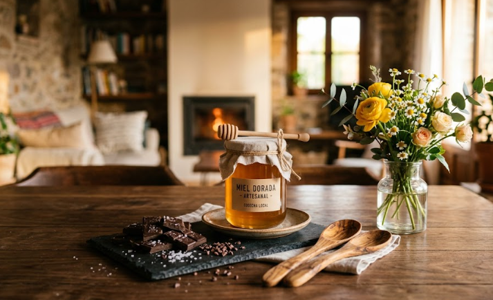 arte de combinar miel y chocolate