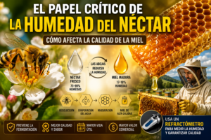 El Papel Crítico de la Humedad del Néctar en la Producción y Calidad de la Miel