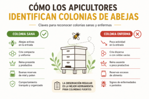 Cómo los Apicultores Identifican Colonias de Abejas Sanas y Enfermas