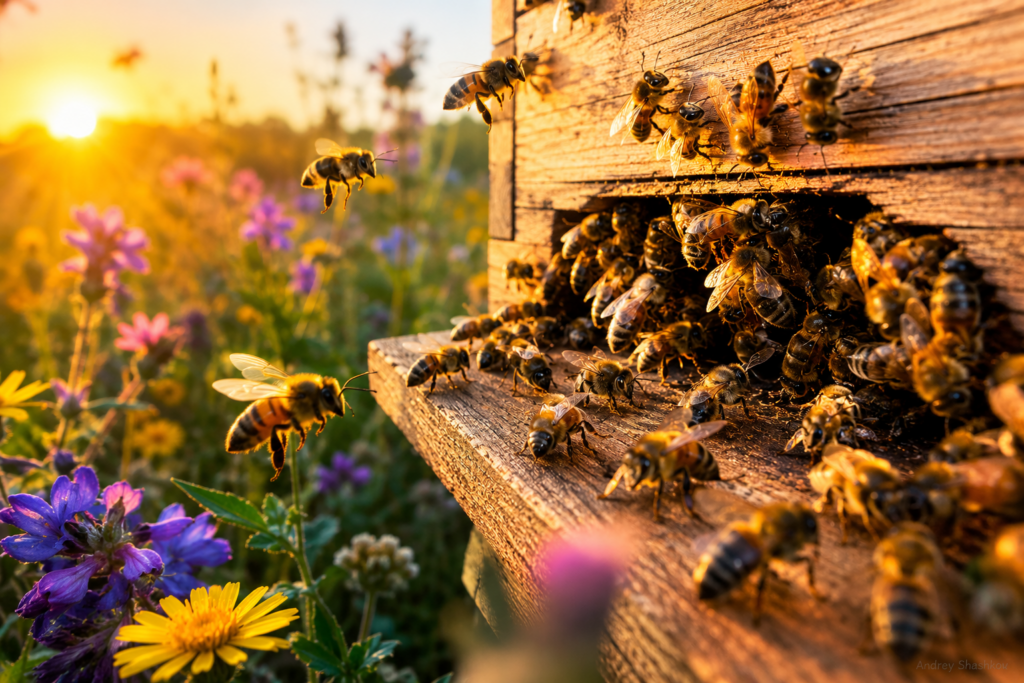 Cómo las abejas defienden su colmena mediante la cooperación y la comunicación