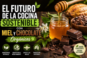 El futuro de la cocina sostenible con miel y chocolate orgánicos