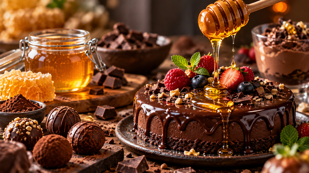 Miel en postres con chocolate premium: la guía técnica de repostería